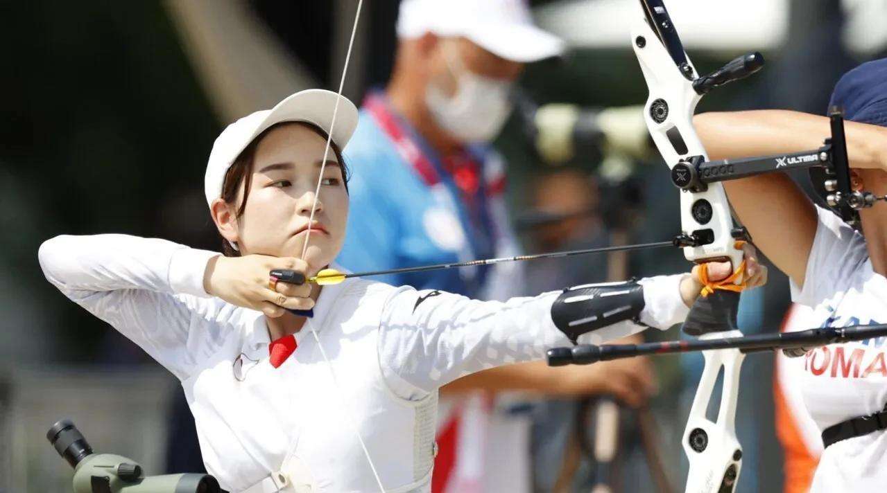 韩国射箭，韩国射箭女运动员！